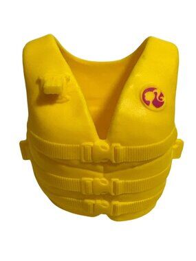Barbie Yellow Life Jacket Replacement Vintage Mattel